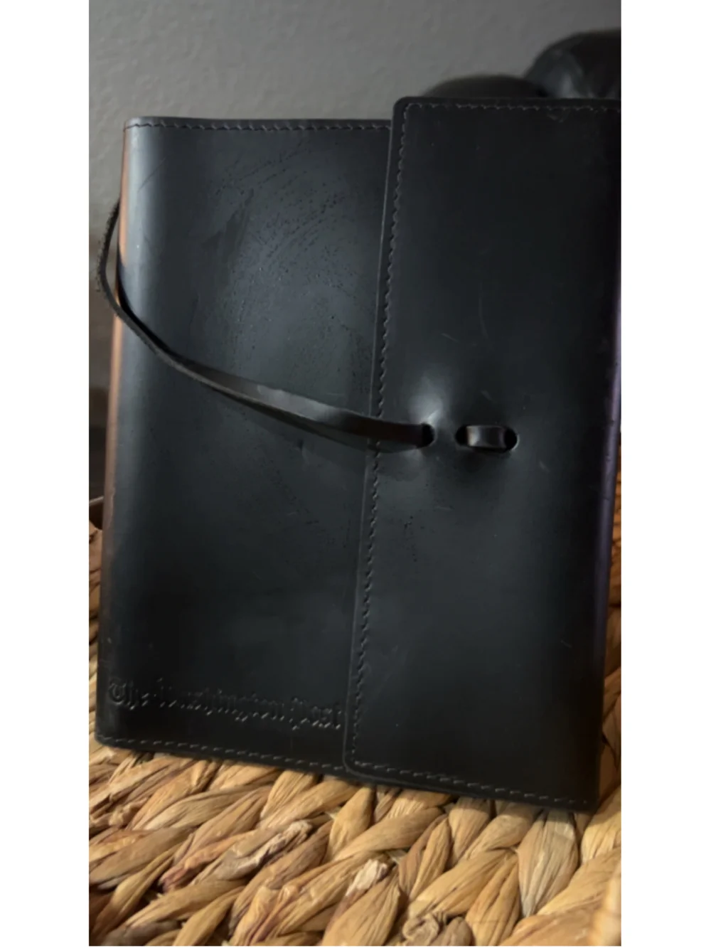 Rustico Unisex Leather Journal Notebook One Size Black